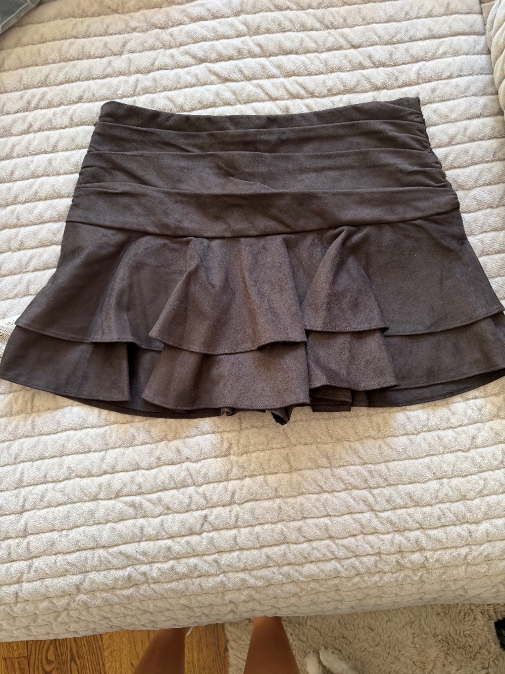 Zara brown mini skirt size S NWT